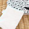 Mini gant panda origami détail velours de coton biologique