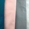 Tissus pour chaussons souples bébé personnalisables, bleu canard, rose, gris ou blanc