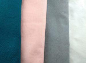 Tissus pour chaussons souples bébé personnalisables, bleu canard, rose, gris ou blanc
